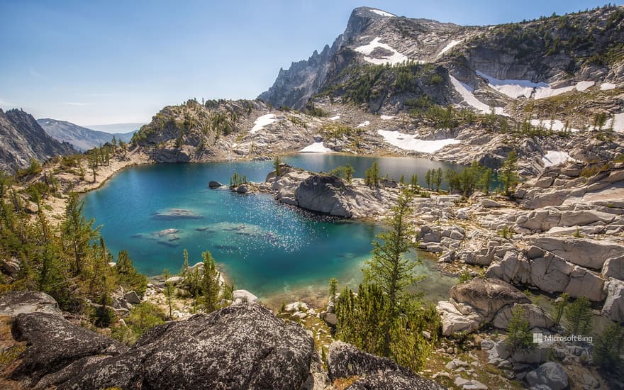 Crystal Lake in the Enchantments, Alpine Lakes Wilderness, Washington, USA