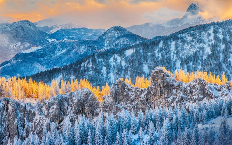 View from Kampenwand mountain, Aschau im Chiemgau, Bavaria, Germany