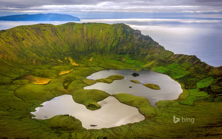 The Caldeirão on Corvo Island, Portugal