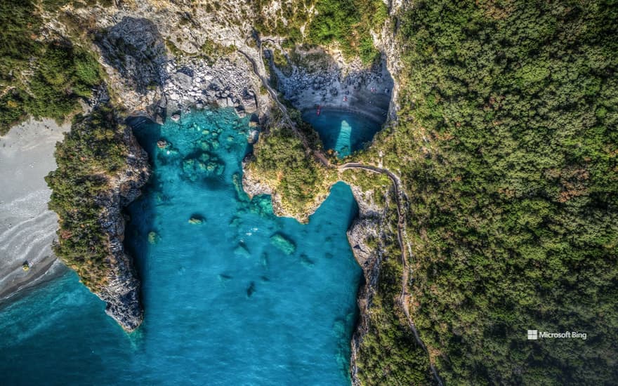 Arco Magno Beach, Calabria, Italy