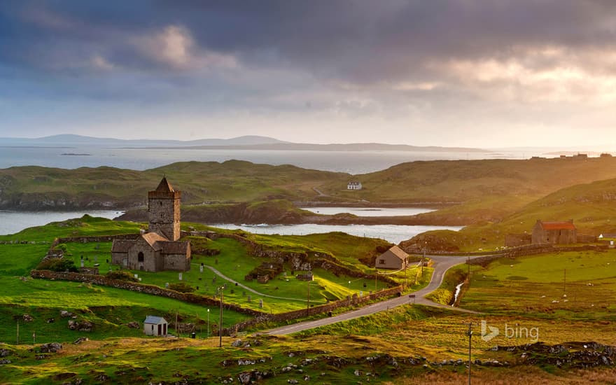 The 15th-century church of Rodel on the Isle of Harris