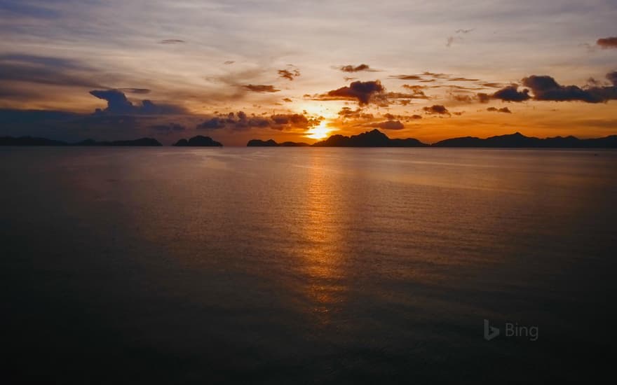 View of Bacuit Bay from El Nido, Palawan, Philippines