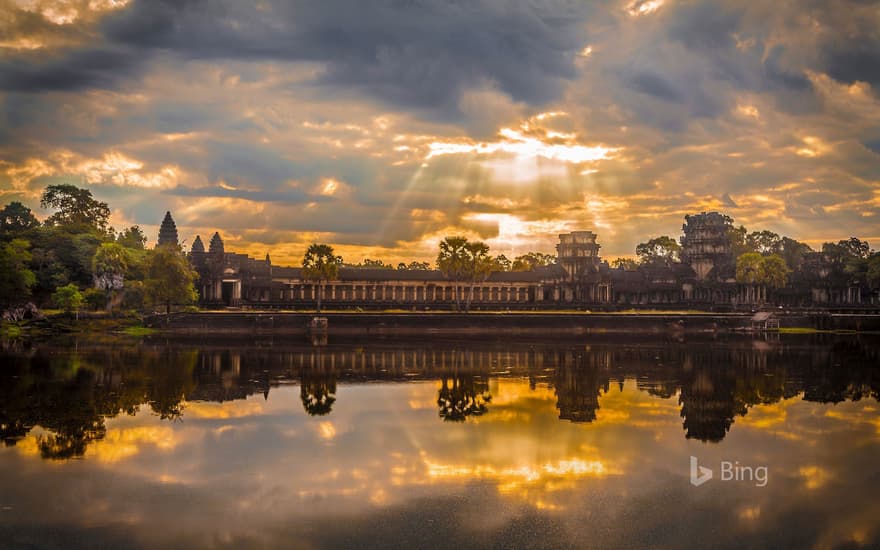 Sunrise at Angkor Wat in Cambodia