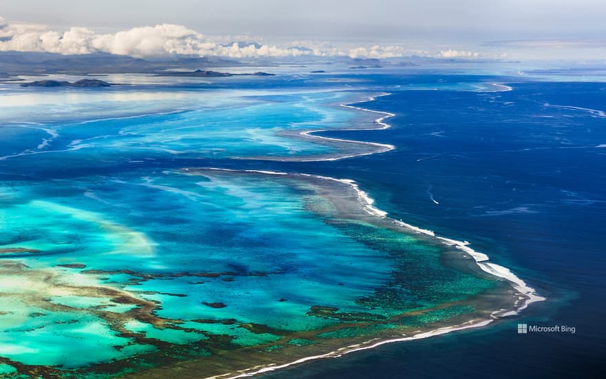 Barrier reef off Grande Terre, New Caledonia, France