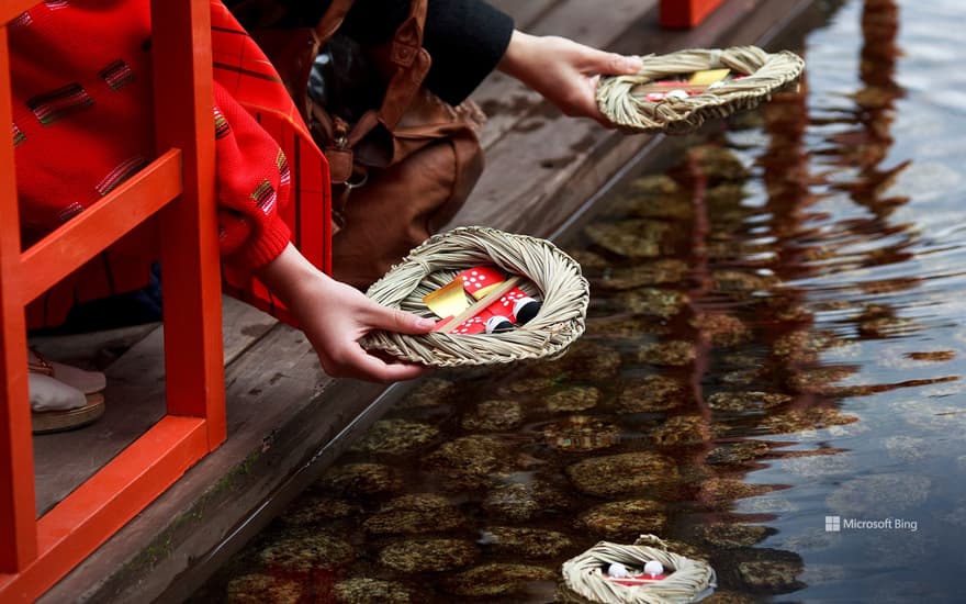 Nagashi Hina at Shimogamo Shrine, Kyoto