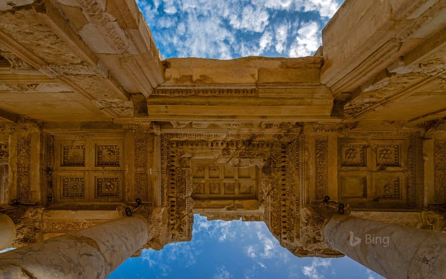 The Library of Celsus at Ephesus, near Selçuk, Turkey
