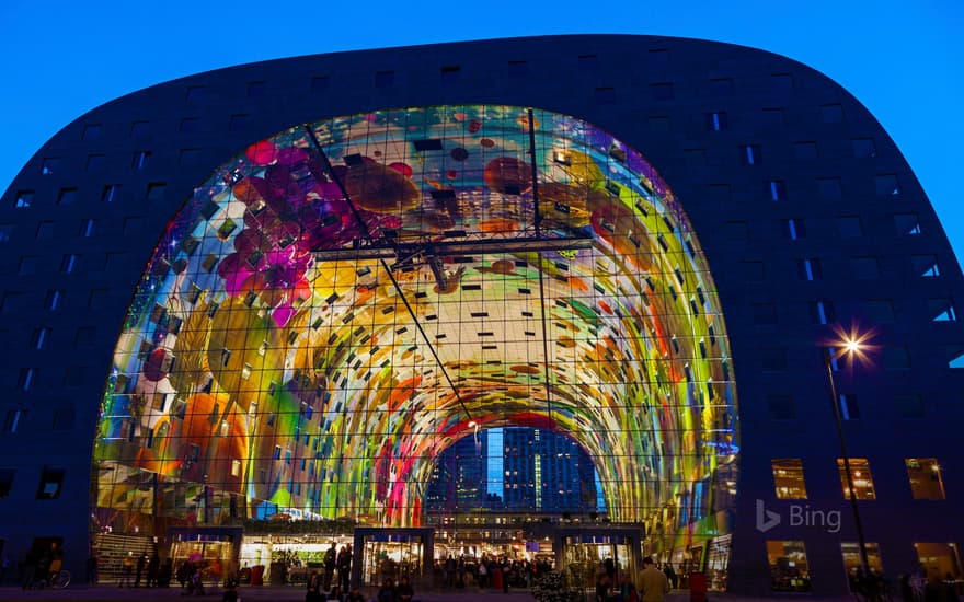 Market Hall in Rotterdam, Netherlands