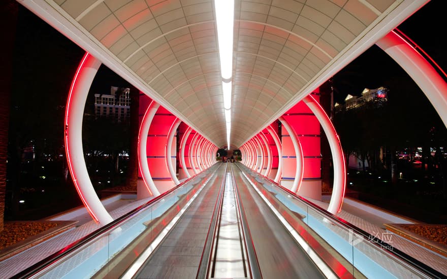 Walkway to Belle Casino Hotel, Las Vegas, USA