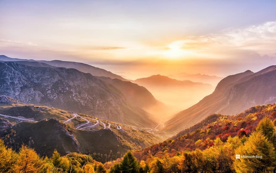 Sunrise on the mountain, Yu County, Hebei