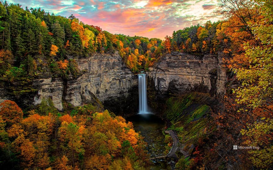 Taughannock Falls State Park in Trumansburg, New York, USA